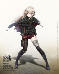 Rule 34 | 1girl, ak-74m, ak74m (girls&#039; frontline), assault rifle, bandaged leg, bandages, black footwear, black gloves, black pantyhose, black shirt, blonde hair, blue eyes, boots, cape, character name, closed mouth, commentary request, copyright name, cross-laced footwear, fingerless gloves, girls&#039; frontline, gloves, gun, hair ornament, headphones, highres, holding, holding gun, holding knife, holding weapon, holster, kalashnikov rifle, knee boots, knee pads, knife, lace-up boots, long hair, long sleeves, looking at viewer, military, military uniform, official art, pantyhose, red skirt, russian flag, shirt, simple background, skirt, snowflake hair ornament, solo, standing, tactical clothes, thigh holster, torn clothes, torn pantyhose, trigger discipline, uniform, weapon, yakob labo