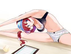Rule 34 | 1girl, blue eyes, blush, breasts, brown hair, elf, hat, large breasts, long hair, misato (princess connect!), pointy ears, princess connect!, ringo no tart, swimsuit