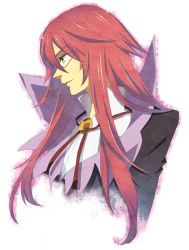 Rule 34 | 00s, 1boy, bad id, bad pixiv id, coat, enomoto (luck-by-luck), glasses, green eyes, long hair, male focus, profile, red hair, richter abend, solo, tales of (series), tales of symphonia, tales of symphonia: dawn of the new world, white background