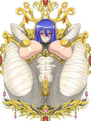 Rule 34 | 1girl, absurdres, akiyama rinko, anal, anal object insertion, arms behind back, arms behind head, ass, bandages, bare shoulders, bdsm, blue hair, blush, bondage, bound, breasts, double penetration, embarrassed, hair ornament, highres, huge ass, huge breasts, ierouyellow, legs over head, long hair, looking at viewer, naked bandage, nipple piercing, nipples, nude, object insertion, pasties, piercing, purple eyes, pussy, pussy peek, restrained, saliva, serious, shiny skin, simple background, skin tight, solo, stationary restraints, sweat, taimanin (series), taimanin rpgx, taimanin yukikaze, tongue, tongue out, trapped, vaginal, vaginal object insertion, very long hair, white background
