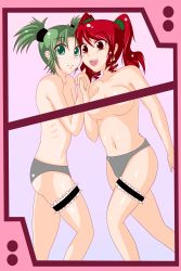 Rule 34 | 00s, droite (tales), gauche (tales), green hair, highres, red hair, tagme, tales of (series), tales of vesperia
