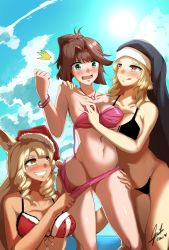 Rule 34 | 3girls, absurdres, blush, breasts, embarrassed, female pervert, highres, large breasts, long hair, multiple girls, naughty face, pervert, undressing, yu-gi-oh!, yuri