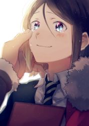 Rule 34 | bob cut, fate/grand order, fate/zero, fate (series), fur trim, green eyes, hand on another&#039;s face, happy tears, male focus, multicolored eyes, necktie, red eyes, smile, solo focus, tears, waver velvet, yuuki sawano