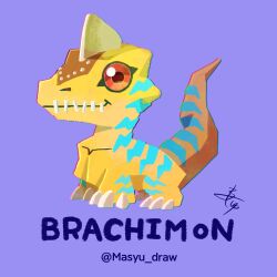 Rule 34 | brachimon, brachiosaurus, claws, digimon, digimon (creature), highres, solo, tail