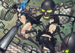 Rule 34 | 10s, absurdres, black rock shooter, black rock shooter (character), boots, dead master, hashi, highres