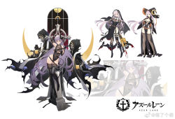 Rule 34 | 1girl, azur lane, black footwear, black thighhighs, blue eyes, boots, breasts, chainsaw, clothing cutout, concept art, covered navel, cross, demon horns, demon tail, expressions, glasses, gneisenau (azur lane), gneisenau (nightmarish succubus) (azur lane), halloween, halloween costume, hat, high heel boots, high heels, hood, horns, lantern, large breasts, leotard, long hair, navel, ns (ntrsis), nun, official alternate costume, official art, pubic tattoo, purple hair, rectangular eyewear, see-through, semi-rimless eyewear, skeleton, smile, tail, tattoo, thigh boots, thigh gap, thighhighs, thighs, translation request, underboob, underboob cutout, very long hair, whip, witch, witch hat