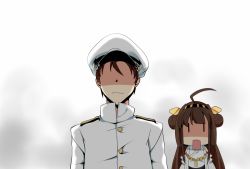 Rule 34 | 10s, 1boy, 1girl, admiral (kancolle), ahoge, brown hair, comic, detached sleeves, double bun, hairband, headgear, japanese clothes, kantai collection, kongou (kancolle), long hair, nontraditional miko, side ponytail, square mouth, yabu q, | |