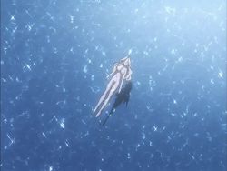 Rule 34 | 1girl, animated, animated gif, barefoot, blonde hair, breasts, closed eyes, completely nude, elizabeth mably, freezing (series), freezing vibration, long hair, navel, nipples, nude, skinny dipping, solo, submerged, swimming