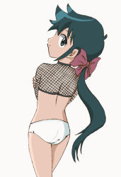 Rule 34 | ass, azumaya koyuki, fishnet top, fishnets, from behind, keroro gunsou, looking back, panties, tagme, underwear, white panties