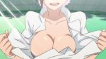 Rule 34 | 1girl, animated, breasts, cleavage, highres, large breasts, open clothes, open mouth, smile, solo, upper body, v juri f, video, video, yozakura quartet