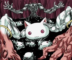 Rule 34 | 10s, :3, abs, alternate form, claws, creepy, epic, giant, glowing, glowing eyes, horror (theme), kyubey, mahou shoujo madoka magica, mahou shoujo madoka magica (anime), monster, muscular, no humans, shadow, zapan