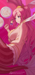 Rule 34 | 1boy, 1girl, big belly, breasts, closed mouth, earrings, fanbox username, giant, giantess, highres, inflation, jewelry, large breasts, long hair, looking at another, lying, mermaid, monkey d. luffy, monster girl, nhaliz, on side, one piece, patreon username, pink hair, purple eyes, shell, shell earrings, shirahoshi, sideboob, smile