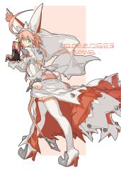 Rule 34 | 1girl, ahoge, amatuki, animal ears, artist name, back, belt, blue eyes, boots, breasts, bridal veil, cleavage, clover, dated, dress, elphelt valentine, fake animal ears, four-leaf clover, from behind, full body, gloves, guilty gear, guilty gear xrd, gun, hairband, handgun, highres, holding, holding gun, holding weapon, huge ahoge, jewelry, large breasts, looking at viewer, looking back, pink hair, short hair, simple background, skindentation, solo, spikes, thigh boots, thighhighs, thighs, trigger discipline, veil, weapon, white background, white dress, white thighhighs, wind, wind lift
