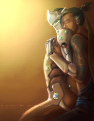 Rule 34 | 2boys, age difference, armor, ass, beard, brothers, closed eyes, facial hair, family, genji (overwatch), hanzo (overwatch), incest, male focus, mask, multiple boys, over watch, overwatch, overwatch 1, siblings, tattoo, yaoi