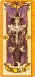 Rule 34 | 1990s (style), cardcaptor sakura, clow card, dark, dark (clow card), moon, retro artstyle, star (symbol), tagme