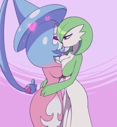 Rule 34 | 20s, 2girls, animated, assertive female, breast press, breasts, creatures (company), energy drain, eye contact, female focus, game freak, gardevoir, gen 3 pokemon, gen 8 pokemon, glowing, glowing eyes, green hair, hatterene, heart, hug, hypnosis, hypnotic kiss, kiss, large breasts, long hair, looking at another, looping animation, magic, mind control, multicolored background, multiple girls, nintendo, open mouth, pink background, pokemon, pokemon (creature), pressing, resized, saliva, saliva trail, short hair, standing, submission, symmetrical docking, tagme, tongue, tongue out, upscaled, very long hair, video, yuri, zelamir