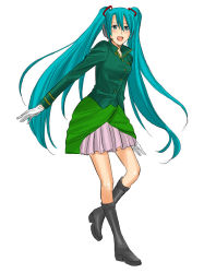 Rule 34 | 1girl, aqua hair, hatsune miku, long hair, solo, toshibou (satsukisou), twintails, very long hair, vocaloid