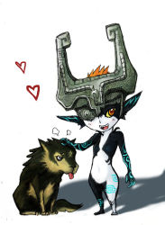 Rule 34 | 1girl, link, wolf link, midna, nintendo, the legend of zelda, the legend of zelda: twilight princess, wolf