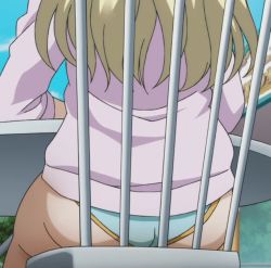 Rule 34 | 1girl, animated, animated gif, anime screenshot, ass, ass shake, blonde hair, boku wa tomodachi ga sukunai, chair, female focus, kashiwazaki sena, sitting, solo