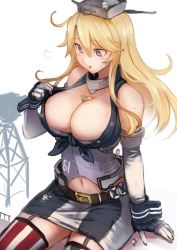 Rule 34 | 6+girls, ahoge, arm support, asymmetrical legwear, bare shoulders, between breasts, blonde hair, blue eyes, blue hair, breasts, brown hair, chibi, cleavage, collar, collarbone, crane (machine), detached sleeves, elbow gloves, fairy (kancolle), garter straps, giant, giantess, gloves, green hair, hair between eyes, hair ornament, hat, iowa (kancolle), kantai collection, large breasts, long hair, miniskirt, mismatched legwear, multiple girls, navel, parted lips, person between breasts, sailor hat, simple background, sitting, size difference, skirt, solo focus, star-shaped pupils, star (symbol), strap pull, striped clothes, striped legwear, striped skirt, striped thighhighs, sweat, swept bangs, symbol-shaped pupils, thighhighs, twintails, two-tone skirt, utopia, vertical-striped clothes, vertical-striped thighhighs, white background, white gloves