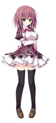 Rule 34 | artist request, character request, highres, majo koi nikki, school uniform, short hair, skirt, tagme, thighhighs, transparent background