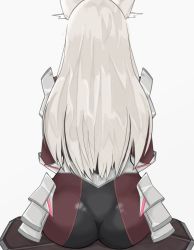 Rule 34 | 1girl, ass, back, from behind, grey hair, highres, iamrardib, m (xenoblade), self-upload, sitting, solo, solo focus, tagme, xenoblade chronicles (series), xenoblade chronicles 3