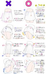 Rule 34 | ass, guide, highres, how to, miniskirt, original, panties, pleated skirt, school uniform, skirt, underwear, yoshimura takuya