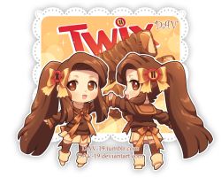 Rule 34 | 2girls, :d, artist name, boots, bow, brown bow, brown eyes, brown footwear, brown hair, brown legwear, brown sailor collar, brown shirt, brown skirt, chibi, commentary, dav-19, doily, english commentary, hair bow, holding hands, long hair, long sleeves, multiple girls, open mouth, original, personification, pleated skirt, sailor collar, school uniform, serafuku, shirt, siblings, sisters, skirt, sleeves past wrists, smile, sparkle, standing, thighhighs, transparent background, twins, twix, very long hair, watermark, web address