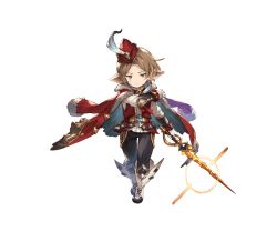 Rule 34 | 10s, 1boy, belt, blue eyes, boots, brown hair, crying, feathers, full body, fur trim, gloves, granblue fantasy, harvin, harvin, hat, jacket, jacket on shoulders, male focus, minaba hideo, official art, solo, sword, transparent background, vermeil, weapon