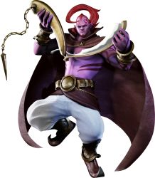 Rule 34 | 1boy, :&lt;, abs, absurdres, antenna hair, arabian clothes, bracelet, cape, cloak, earrings, erazor djinn, evil smile, fangs, full body, genie, highres, holding, holding sword, holding weapon, jewelry, looking at viewer, manly, muscular, official art, pants, pointy ears, red eyes, red hair, ring, sega, serious, smile, sonic (series), sonic and the secret rings, sword, tattoo, weapon