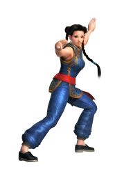 Rule 34 | 1girl, 3d, absurdres, dead or alive, dead or alive 5, fighting stance, highres, official art, pai chan, simple background, tecmo, virtua fighter