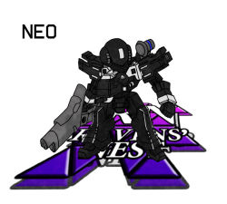 Rule 34 | armored core, chibi, energy gun, fanrt, from software, laser rifle, mecha, robot, weapon