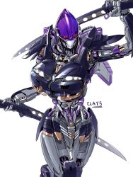 Rule 34 | 1girl, absurdres, artist name, clays (clayschan), dual wielding, highres, holding, holding sword, holding weapon, looking at viewer, mecha, nightbird (transformers), nissan, nissan skyline, nissan skyline gt-r, nissan skyline r33, no humans, piston, red eyes, robot, science fiction, solo, sword, transformers, transformers: rise of the beasts, transformers (live action), weapon, white background