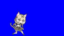 Rule 34 | animal ears, animated, cat ears, cat girl, grey hair, jungle cat (kemono friends), kemono friends, kemono friends v project, long hair, multicolored hair, video, virtual youtuber