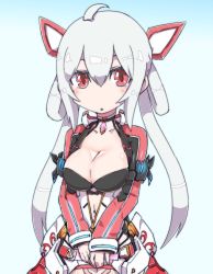 Rule 34 | 1girl, breasts, cleavage, commentary request, long hair, matoi (pso2), odabuts, phantasy star, phantasy star online 2, solo