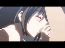 Rule 34 | 00s, 1girl, animated, animated gif, brown hair, censored, closed eyes, fellatio, game cg, hetero, itou makoto, katou otome, letterboxed, mosaic censoring, oral, penis, school days, solo focus