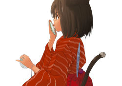 Rule 34 | animal ears, cat ears, cat tail, hakama, hakama skirt, japanese clothes, kiriman (souldeep), original, skirt, solo, tail