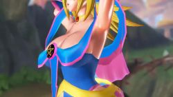 Rule 34 | 1girl, 3d, alternate breast size, animated, artist request, ass, ass shake, audible music, bare legs, bare shoulders, blonde hair, blue footwear, blue sky, blush stickers, boots, bouncing breasts, breasts, cameltoe, cleavage, cleft of venus, close-up, dancing, dark magician girl, duel monster, full body, hat, highleg, highleg leotard, jiggle, jumping, large breasts, legs, leotard, leotard under clothes, long hair, looking at viewer, magical girl, mikumikudance (medium), open mouth, sexually suggestive, shiny skin, skirt, sky, smile, solo, sound, thighhighs, twerking, upskirt, video, view between legs, wizard hat, yu-gi-oh!, yu-gi-oh! duel monsters
