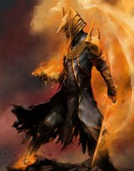 Rule 34 | 1boy, absurdres, arm up, brian moncus, burnt clothes, destiny (game), fiery wings, flaming sword, flaming weapon, helmet, highres, holding, holding sword, holding weapon, legs apart, looking to the side, orange eyes, robe, solo, sword, torn clothes, warlock (destiny), weapon, wings