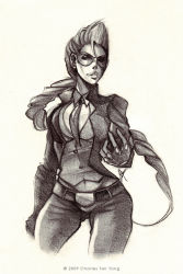 Rule 34 | capcom, charles tan young, crimson viper, sketch, street fighter, street fighter iv (series), thefenrir