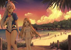 Rule 34 | 3boys, 6+girls, abigail williams (fate), abigail williams (swimsuit foreigner) (fate), abigail williams (swimsuit foreigner) (third ascension) (fate), anatamo, archer (fate), archer (summer casual) (fate), bare shoulders, beach, beach umbrella, bikini, black hair, blonde hair, blue bow, blue eyes, blue hair, blue jacket, blue one-piece swimsuit, bow, brynhildr (fate), brynhildr (swimsuit berserker) (fate), choker, cloud, collarbone, commentary request, competition swimsuit, cropped jacket, cup, drinking straw, fate/grand order, fate (series), food, fruit, fujimaru ritsuka (male), glass, hair bow, highleg, highleg swimsuit, holding, holding cup, illyasviel von einzbern, illyasviel von einzbern (swimsuit archer), jacket, lemon, lemon slice, long hair, midriff, multicolored clothes, multicolored swimsuit, multiple boys, multiple girls, murasaki shikibu (fate), murasaki shikibu (swimsuit rider) (fate), navel, ocean, one-piece swimsuit, open clothes, open jacket, outdoors, palm tree, purple hair, red eyes, sessyoin kiara, sessyoin kiara (swimsuit mooncancer), short sleeves, sigurd (fate), sigurd (memories with my lover) (fate), silver hair, sitting, standing, strapless, strapless bikini, sunset, swimsuit, tomoe gozen (fate), tomoe gozen (swimsuit saber) (fate), tomoe gozen (swimsuit saber) (first ascension) (fate), tree, twintails, umbrella, very long hair, white bikini, white bow, white choker, white one-piece swimsuit, yu mei-ren (fate), yu mei-ren (swimsuit lancer) (fate)