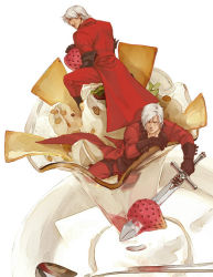 Rule 34 | 00s, capcom, dante (devil may cry), devil may cry (series), food, fruit, ice cream, strawberry, sword, weapon, what