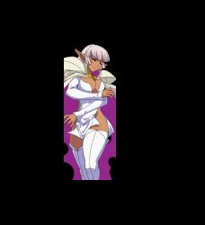 Rule 34 | 1girl, animated, animated gif, arcana heart, ass, breasts, dark skin, elf, large breasts, parace l&#039;sia, pointy ears