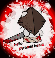 Rule 34 | hello kitty, lowres, no humans, parody, pyramid head, sanrio, silent hill, silent hill (series), tagme