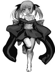 Rule 34 | 1girl, greyscale, highres, tagme, twintails, white background, yomitim