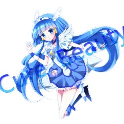 Rule 34 | 10s, 1girl, absurdres, aoki reika, bike shorts, bike shorts under skirt, blue dress, blue eyes, blue hair, blue skirt, blue theme, blush, boots, bow, bowtie, brooch, character name, choker, colorized, cure beauty, dress, english text, full body, hair tubes, head wings, highres, jewelry, knee boots, long hair, looking at viewer, magical girl, matching hair/eyes, precure, sakura hazuki, shorts, shorts under skirt, sidelocks, simple background, skirt, smile, smile precure!, solo, tiara, white background, wings, wrist cuffs