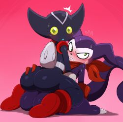 Rule 34 | ass, blush, boots, claws, digimon, green eyes, highres, impmon, scarf, tail