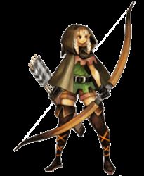 Rule 34 | 1girl, animated, animated gif, boots, bow (weapon), dragon&#039;s crown, elf, elf (dragon&#039;s crown), hood, kamitani george, lowres, pointy ears, thigh boots, thighhighs, transparent background, weapon