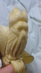 Rule 34 | banana, food, fruit, highres, holding, photo (medium), pirates of the caribbean, sculpture, tentacles, y yamaden