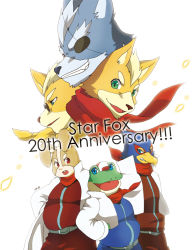 Rule 34 | 2017, blue eyes, english text, everyone, eyepatch, falco lombardi, fox mccloud, furry, green eyes, h futako, hat, jacket, james mccloud, nintendo, open mouth, peppy hare, red eyes, scarf, slippy toad, smile, star fox, sunglasses, teeth, wolf o&#039;donnell